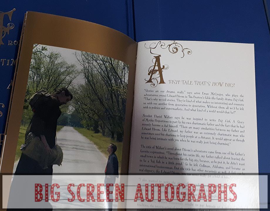 Big Fish signed x4 press book - Image 3