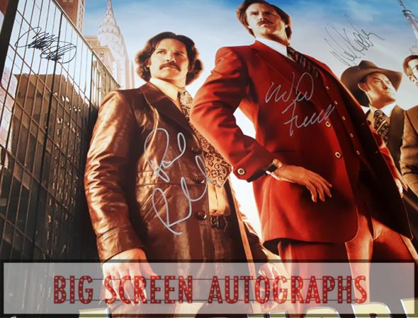 Anchorman 2Movie poster signed x 8 - Image 2