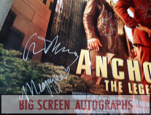 Anchorman 2Movie poster signed x 8 - Image 3