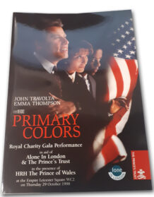 Primary Colors Signed Royal Charity Programme