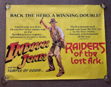 Indiana Jones Double bill UK quad poster