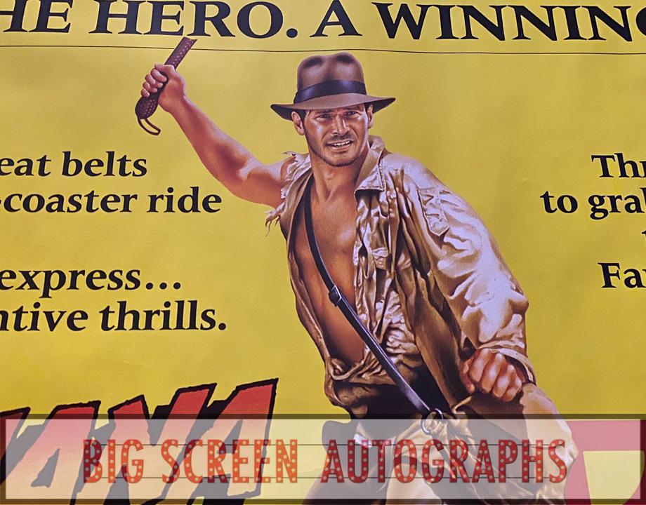 Indiana Jones Double bill UK quad poster - Image 2