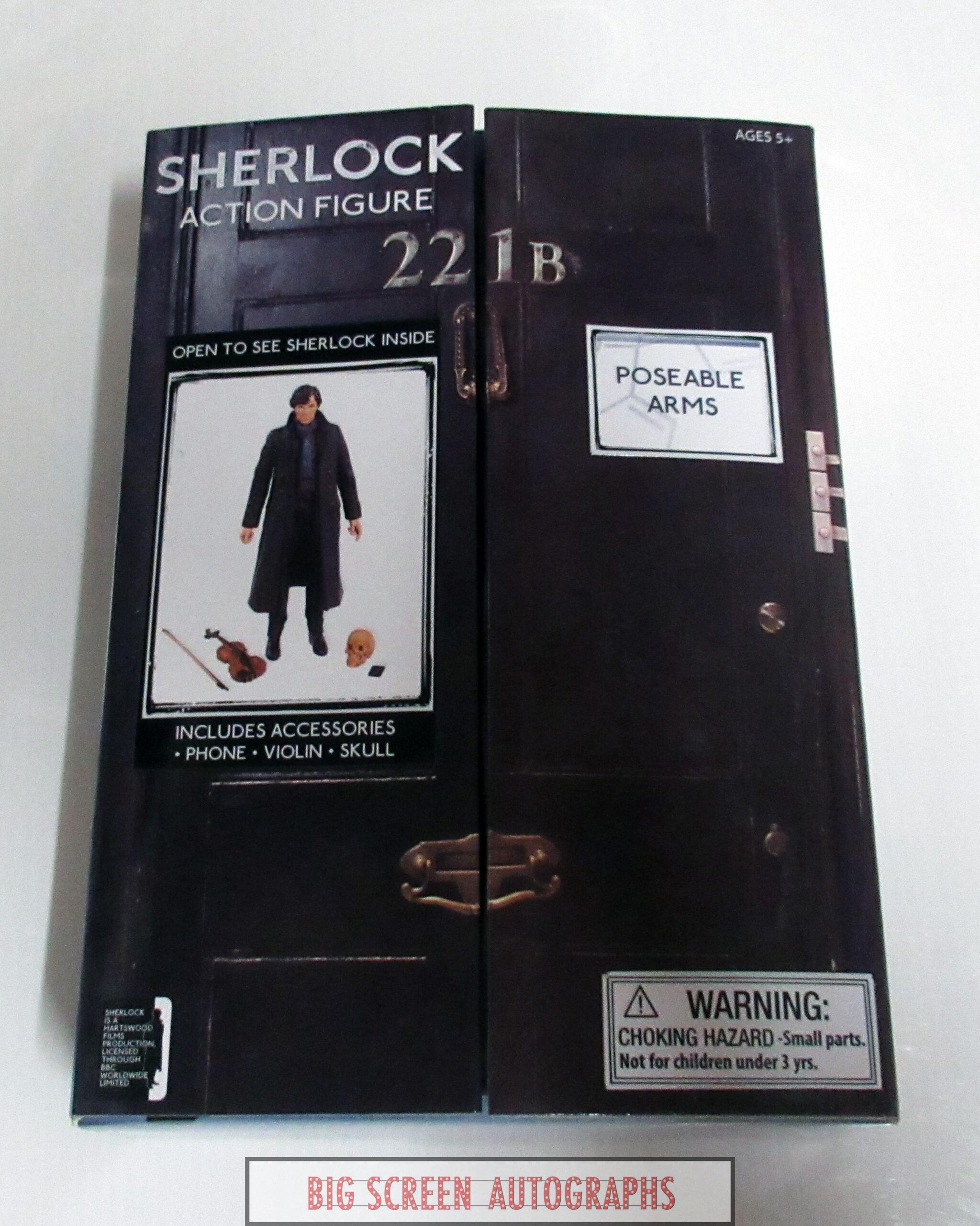 Benedict Cumberbatch signed Sherlock action figure (old signature) - Image 2