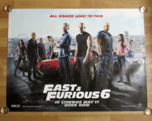Fast & furious 6 quad poster