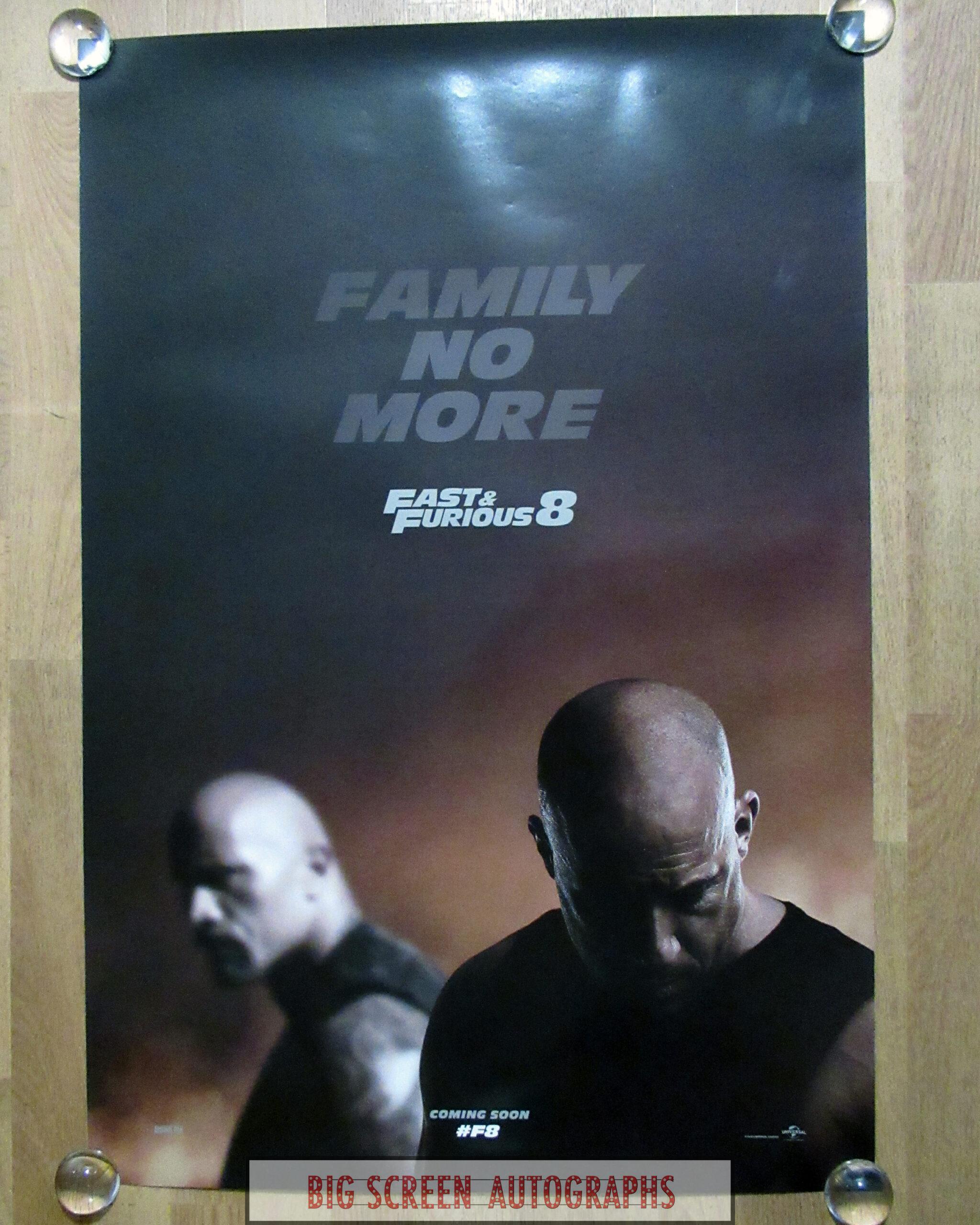 Fast & the furious 8 one sheet poster V1