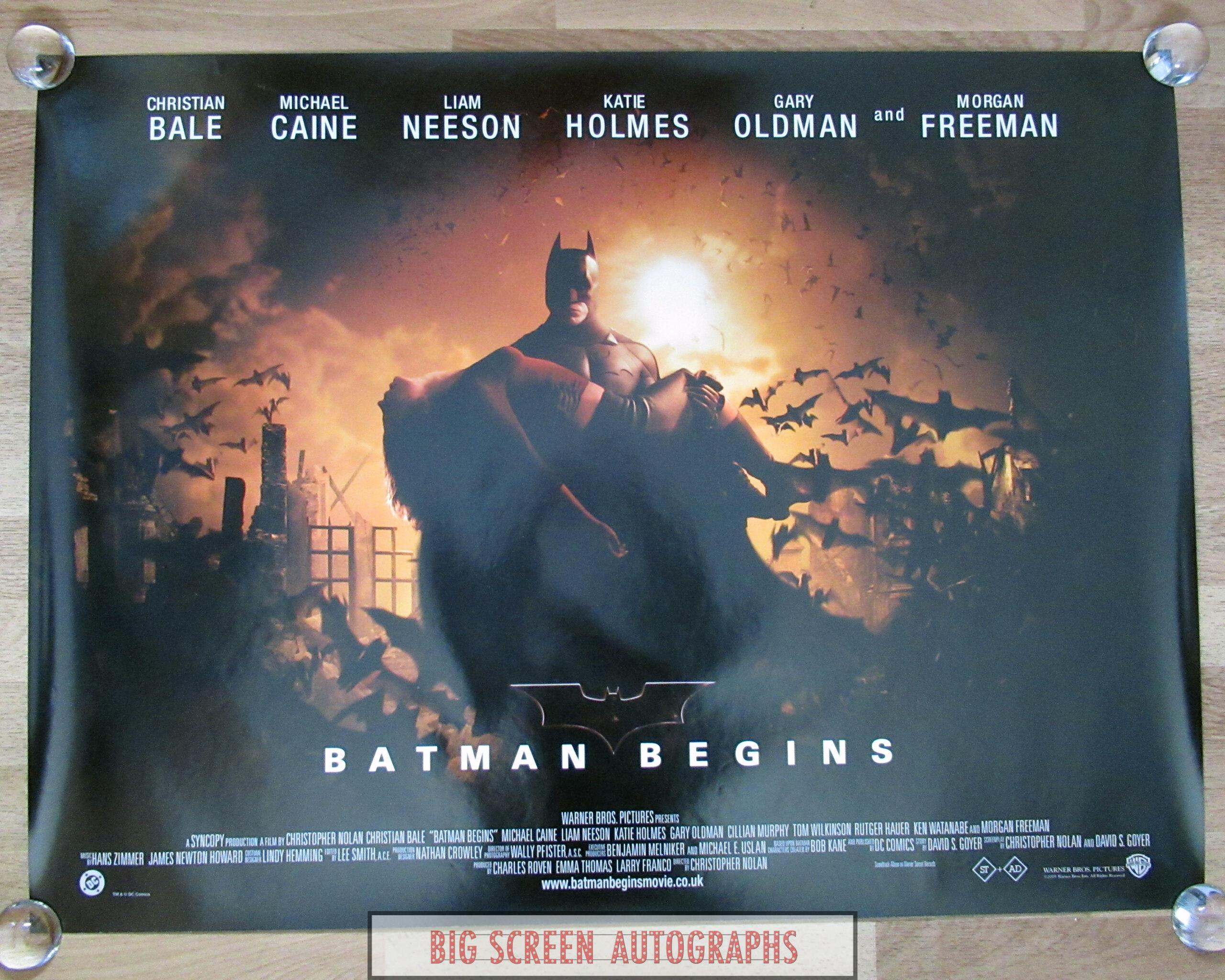 Batman Begins quad poster