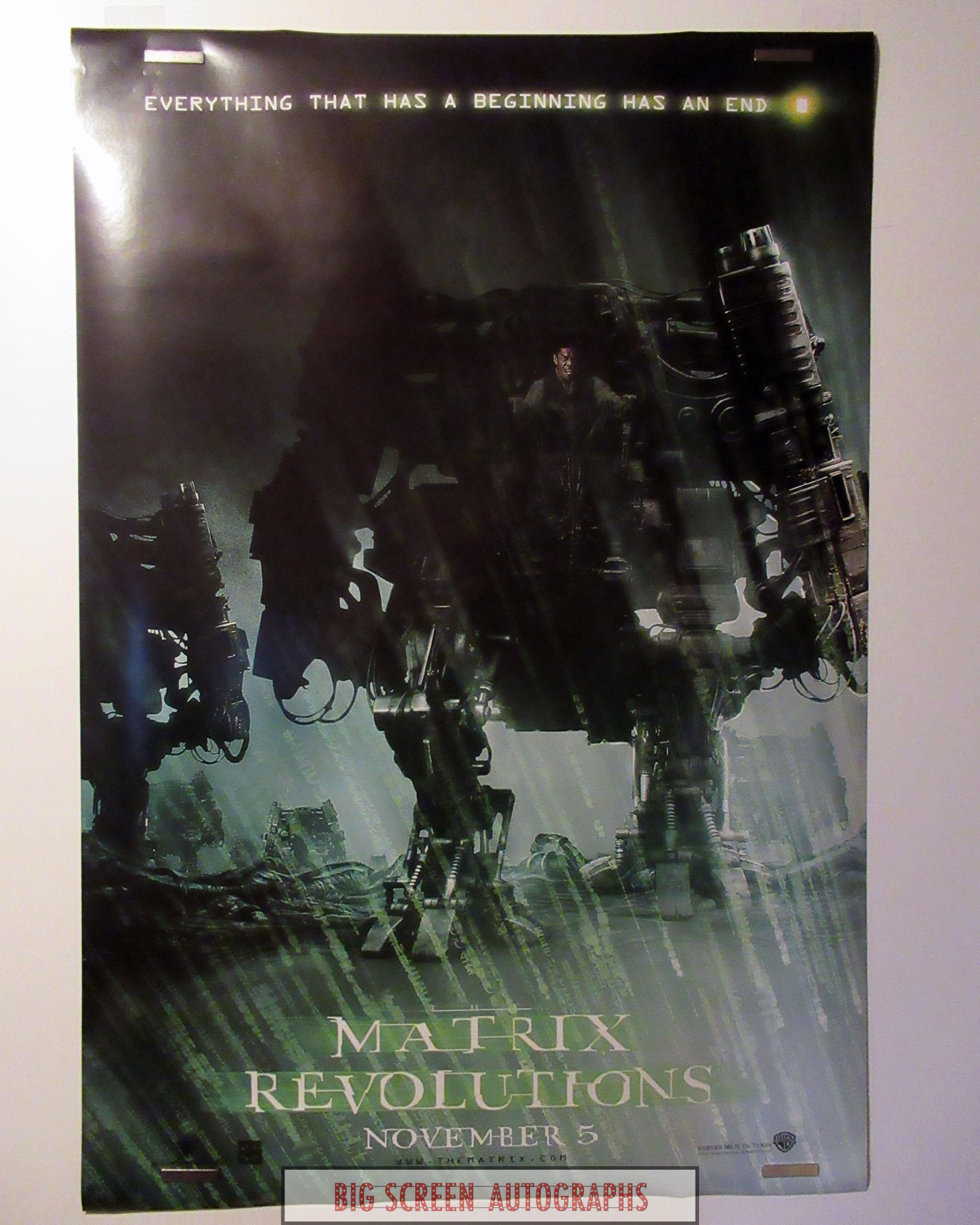 The Matrix Revolutions one sheet poster