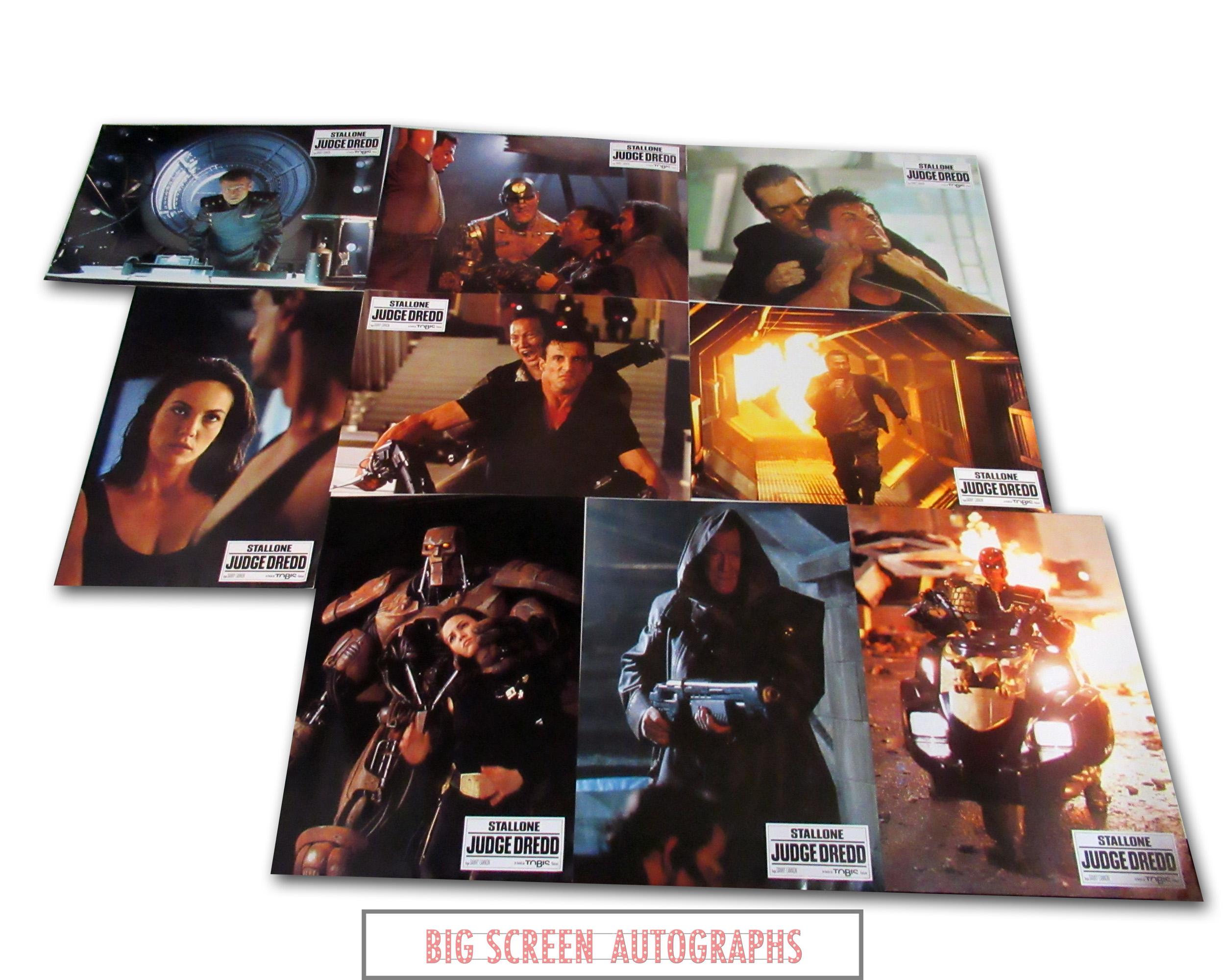 Set Dredd Judge Dredd Lobby card set | Big Screen Autographs
