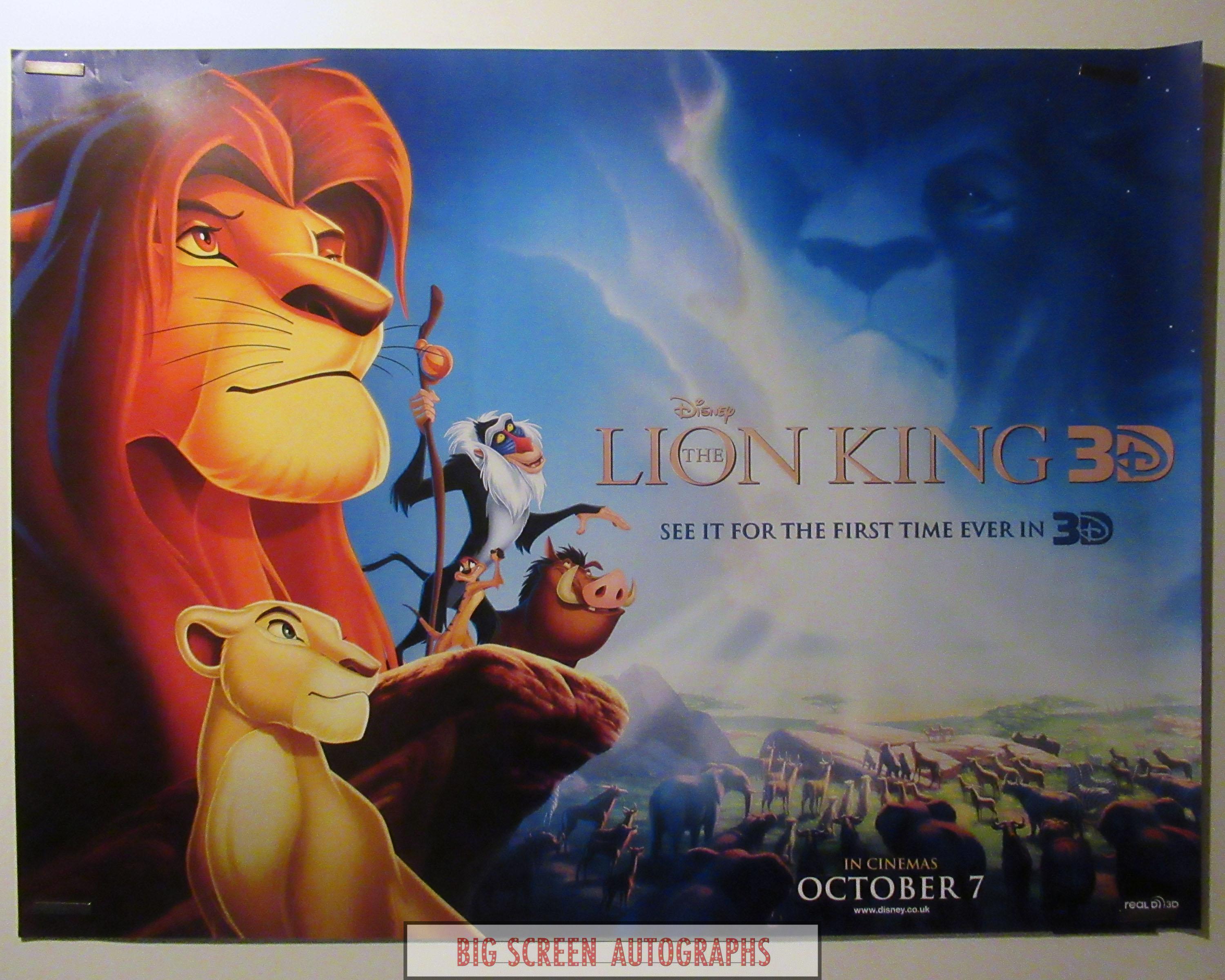 The Lion King quad poster