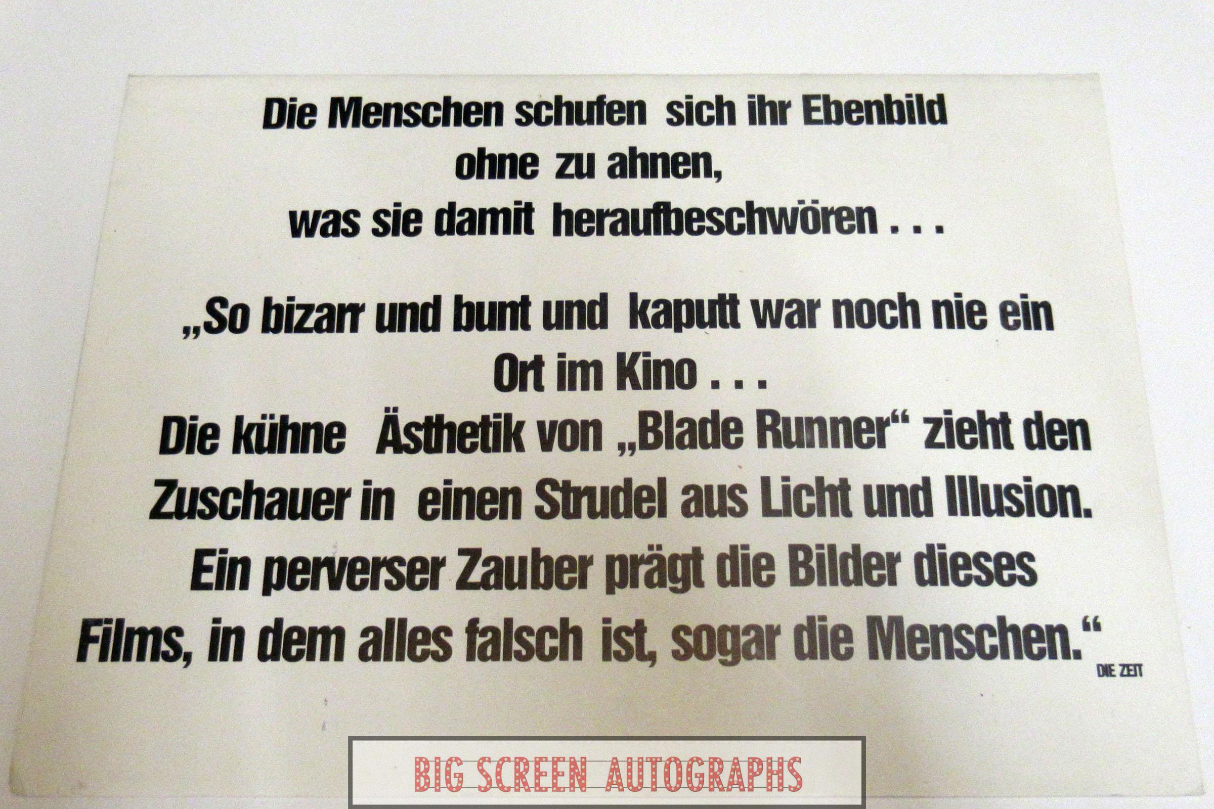 Blade Runner original press folder - Image 3