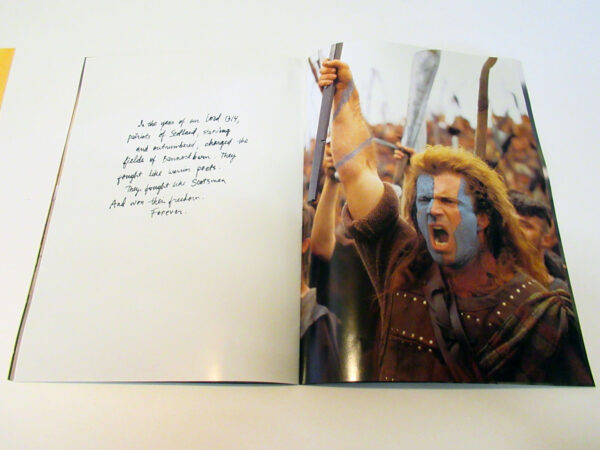 Braveheart programme | Big Screen Autographs