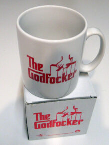 The Godfocker promo mug