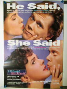 He said, she said one sheet poster