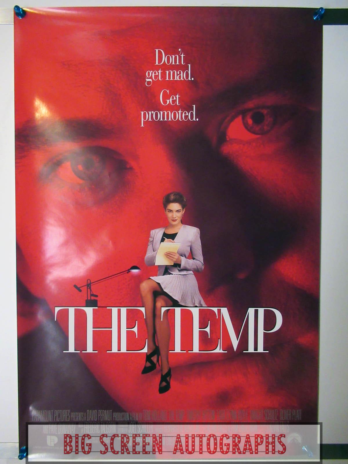 the Temp one sheet poster | Big Screen Autographs