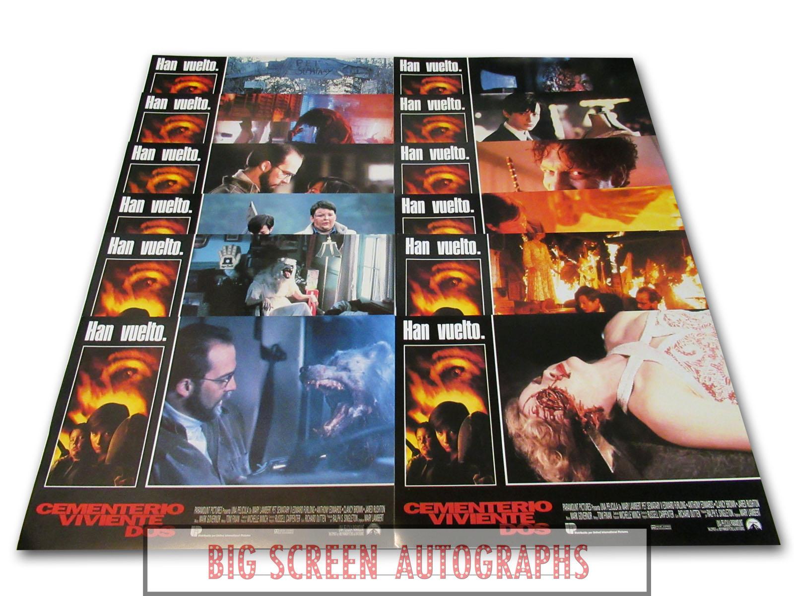 Pet Sematary 2 Spanish lobby card set