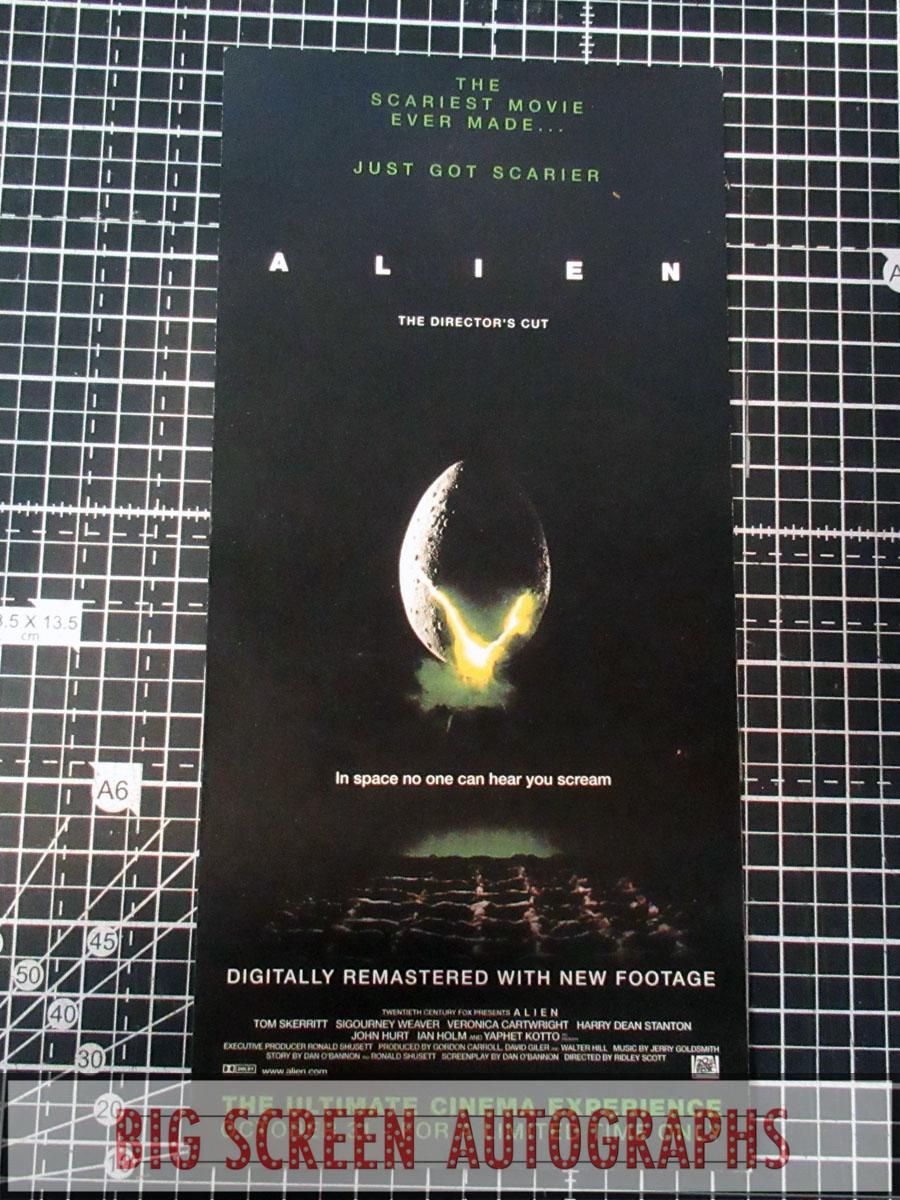 Alien Directors cut press screening ticket | Big Screen Autographs