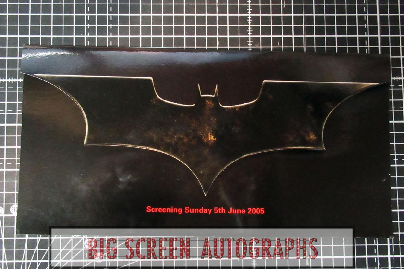 Batman Begins press screening ticket