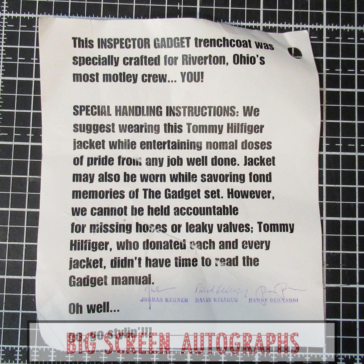 Inspector Gadget cast & crew jacket - Image 2
