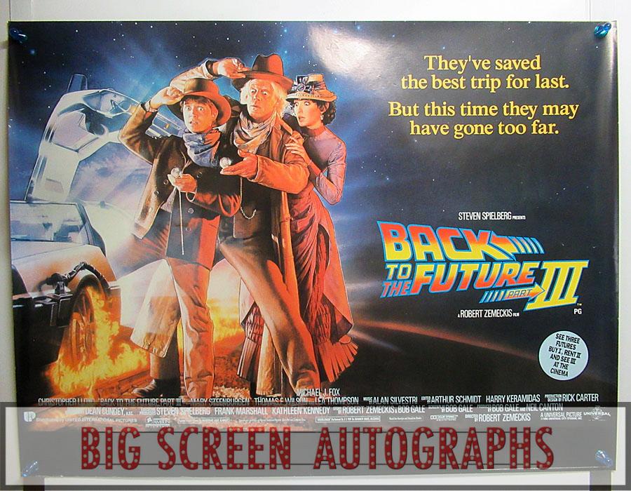Back to the Future 3 quad poster
