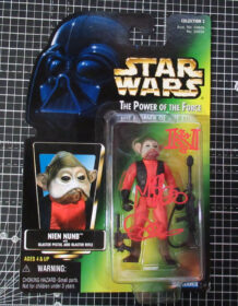 Star Wars Nien Nunb signed action figure
