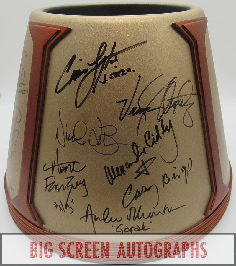 Star Trek Odo's bucket' signed by 18 | Big Screen Autographs