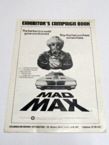 Mad Max exhibitor's campaign book
