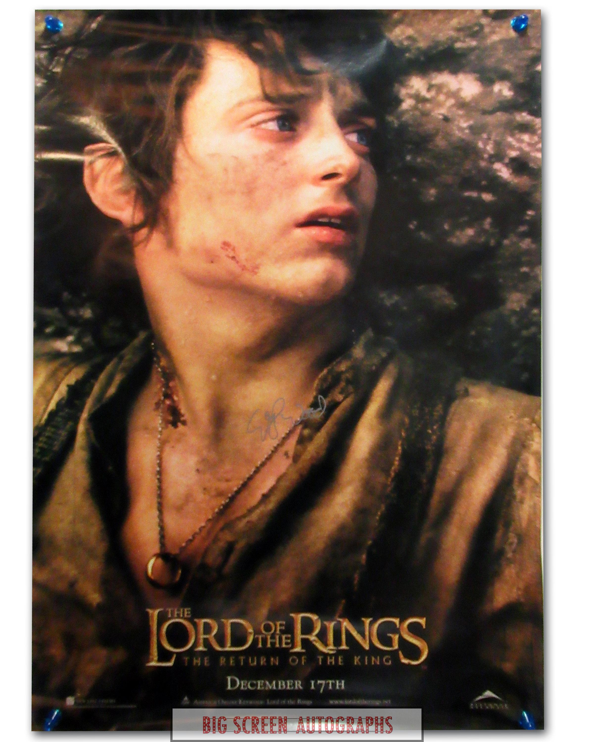 Lord of the Rings signed one sheet poster