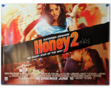 Honey 2 signed quad poster