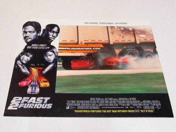 2 Fast 2 Furious lobby card G | Big Screen Autographs
