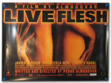 Live Flesh quad poster