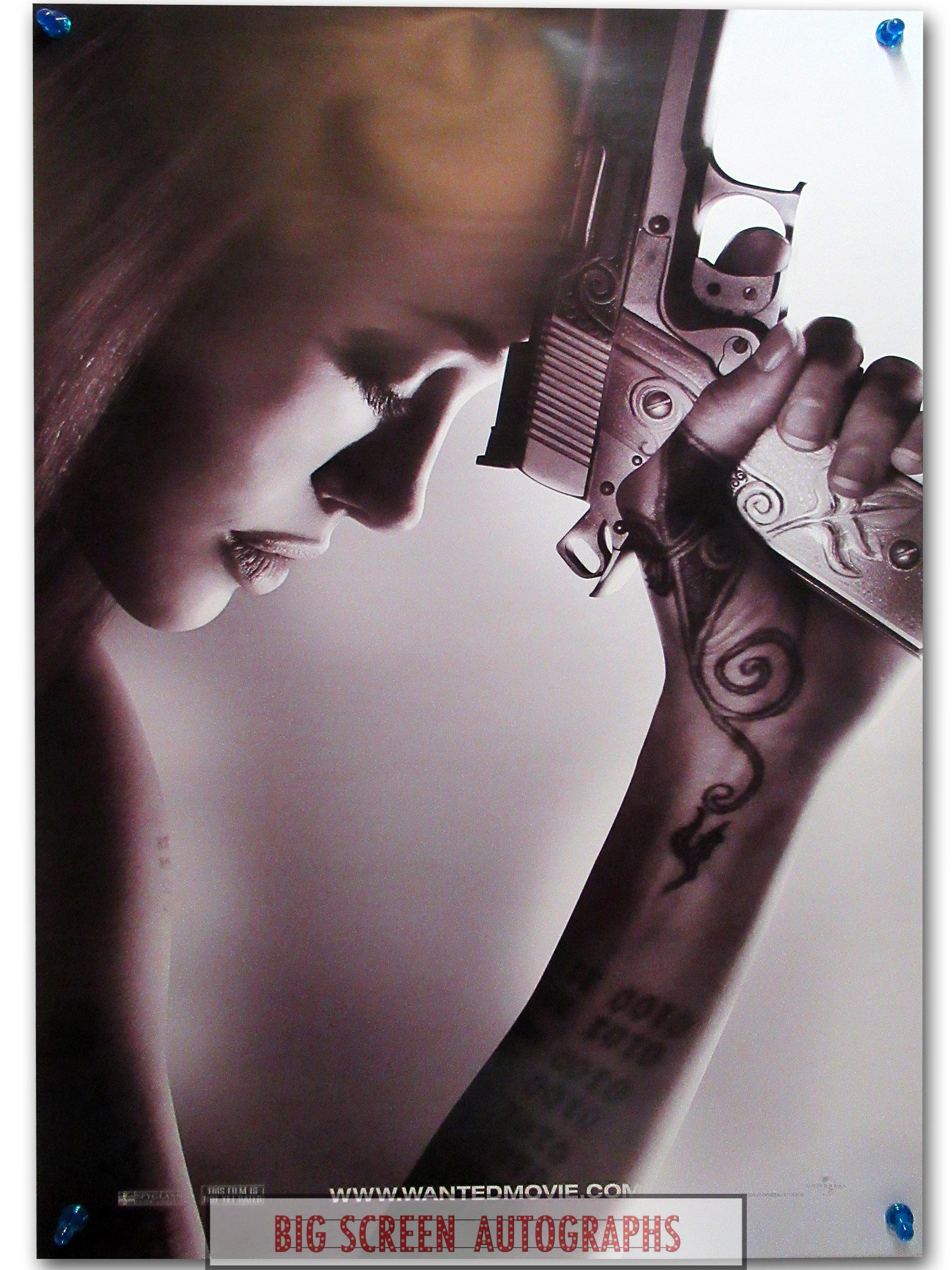 Wanted one sheet poster Angelina Jolie