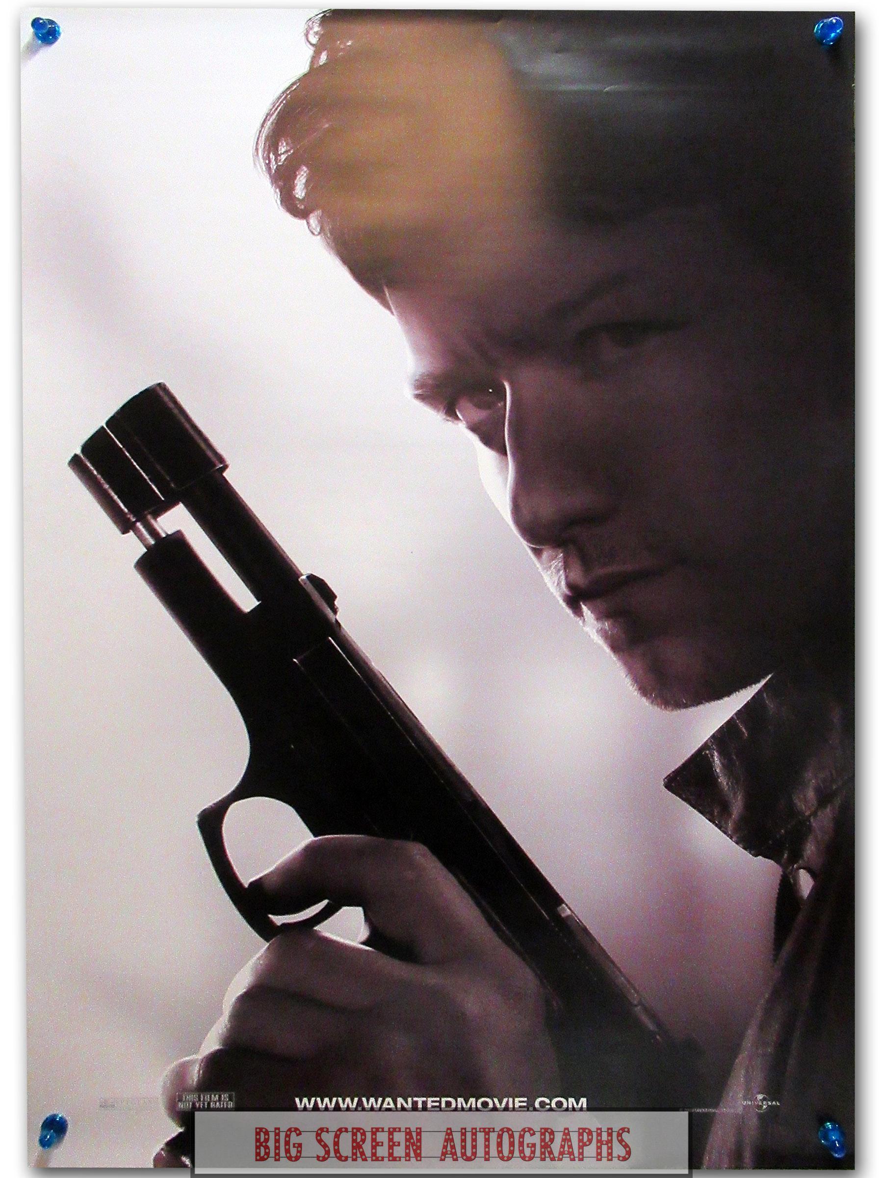 Wanted one sheet poster James McAvoy