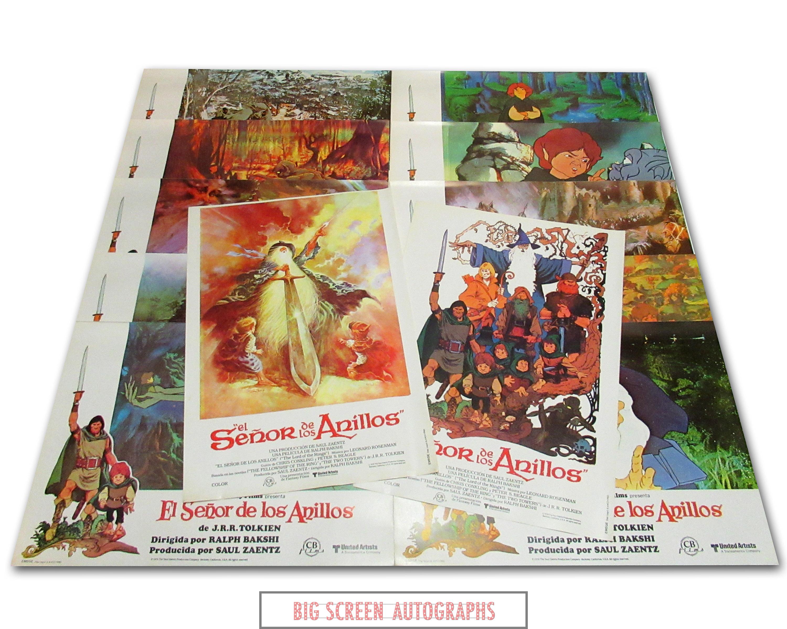 Lord of the Rings Spanish lobby card set