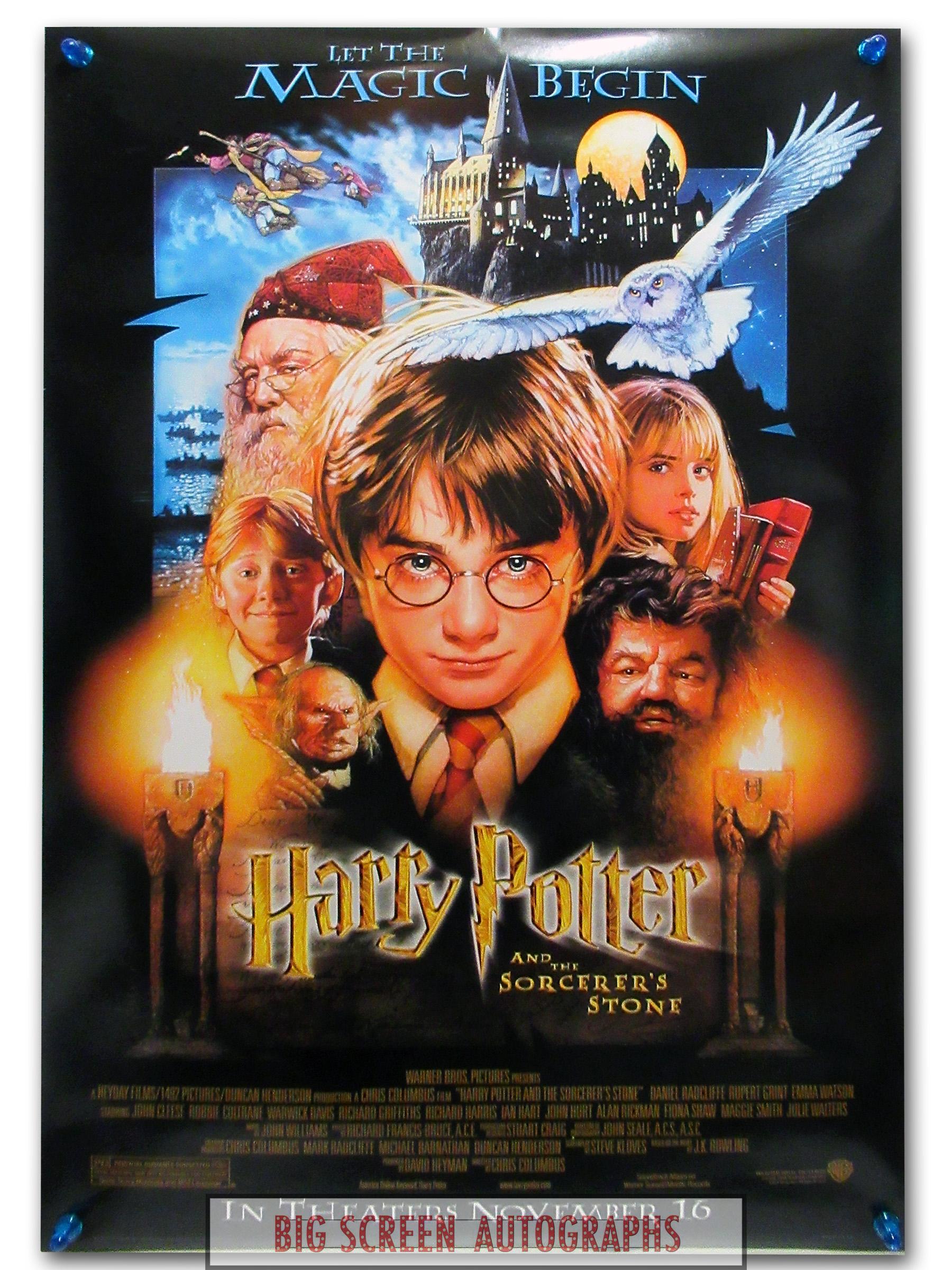 Harry Potter Sorcerer's Stone one sheet poster 'Struzan'