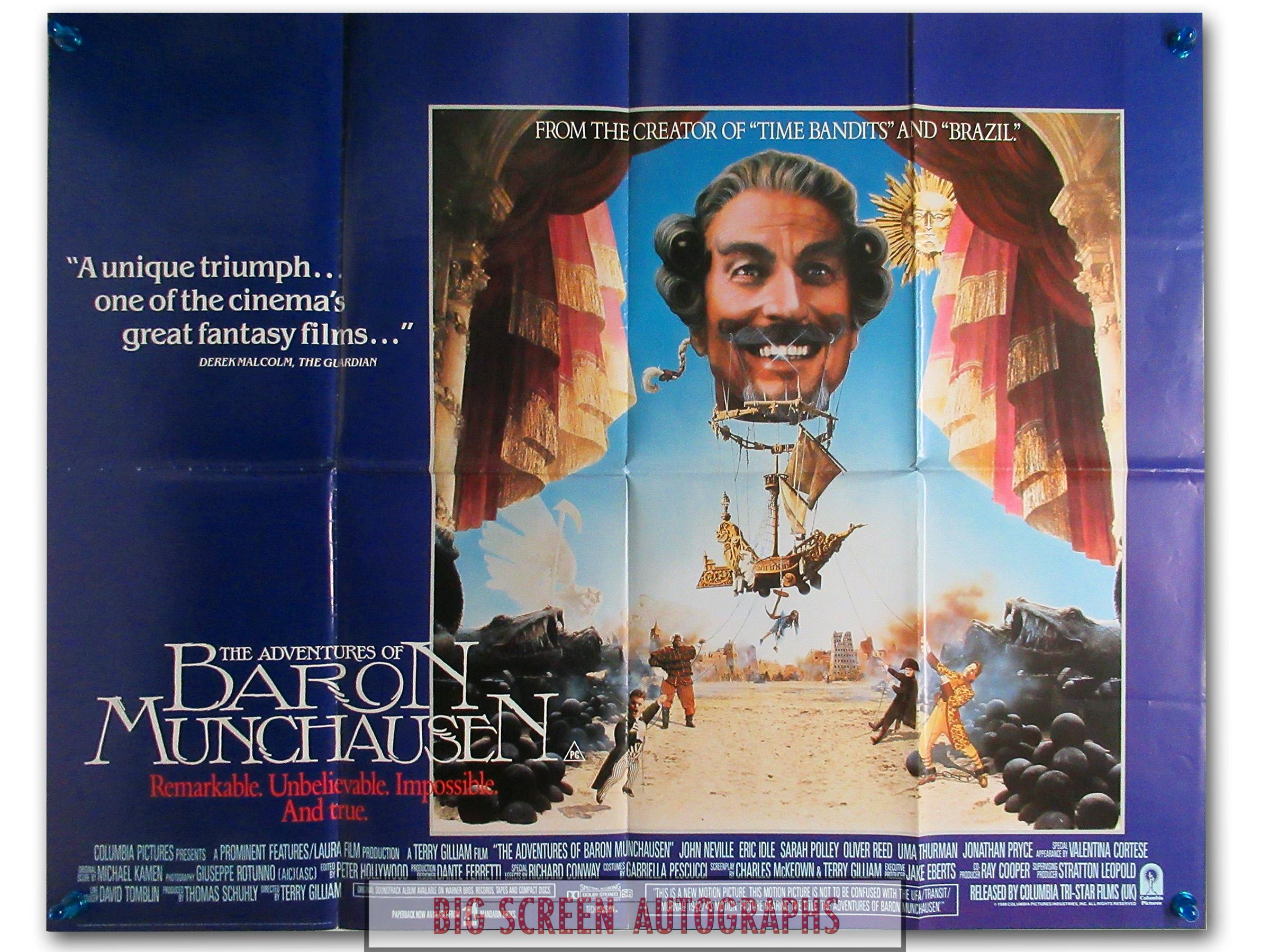 The Adventures of Baron Munchausen quad poster