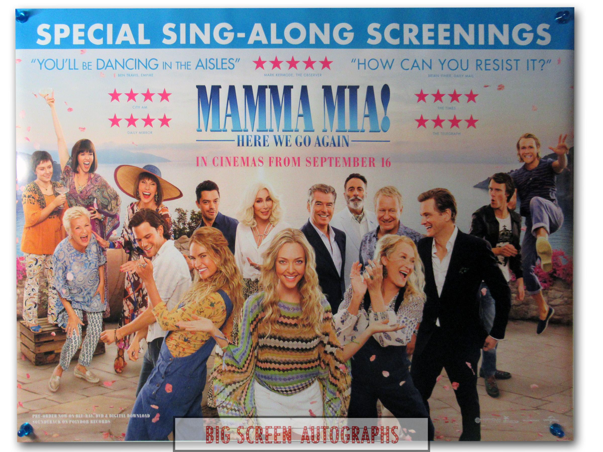 Mamma Mia! Here we go again quad poster V2