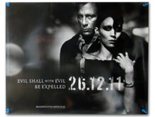 The Girl With The Dragon Tattoo quad poster (withdrawn)