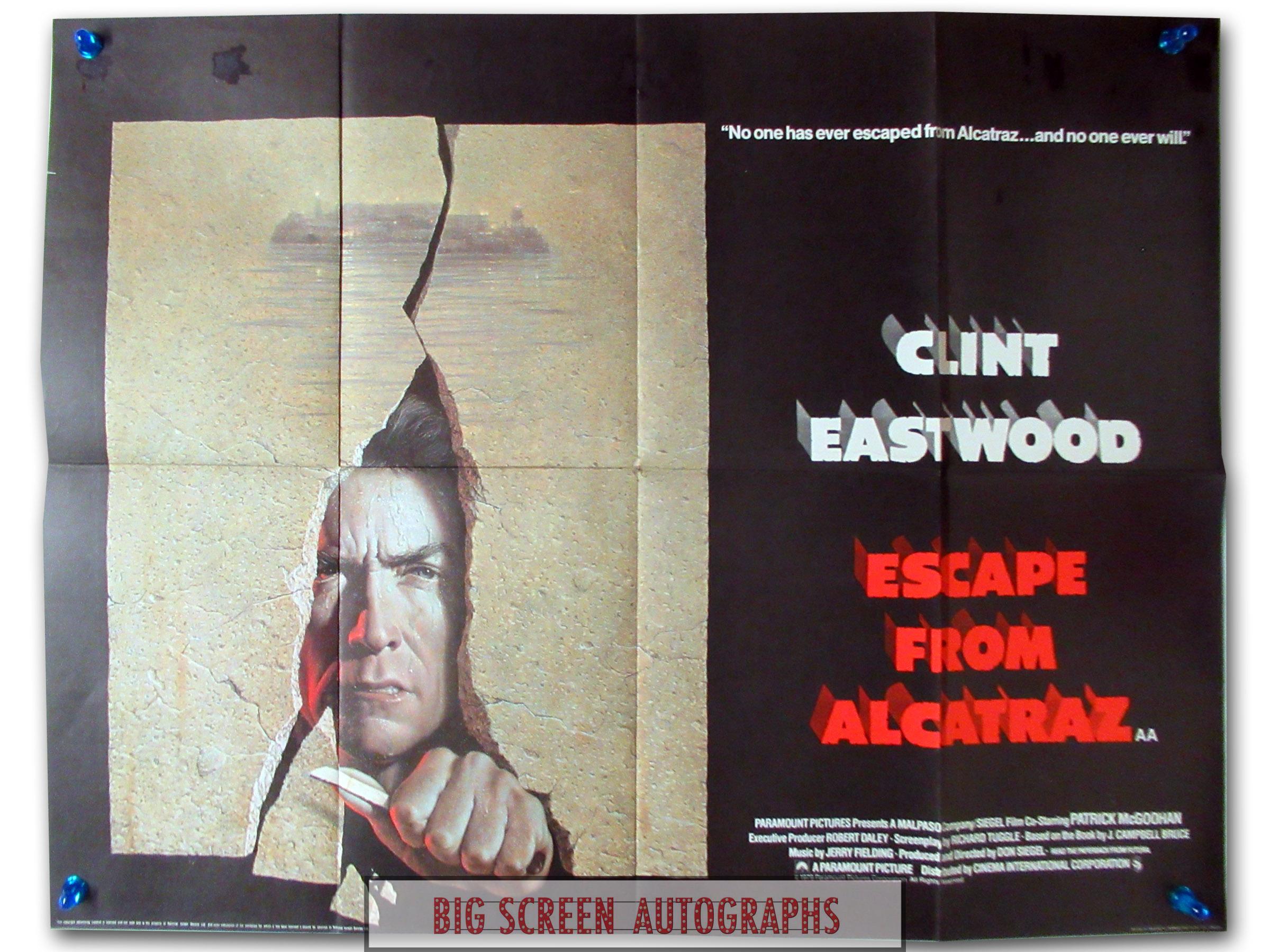 Escape From Alcatraz quad poster