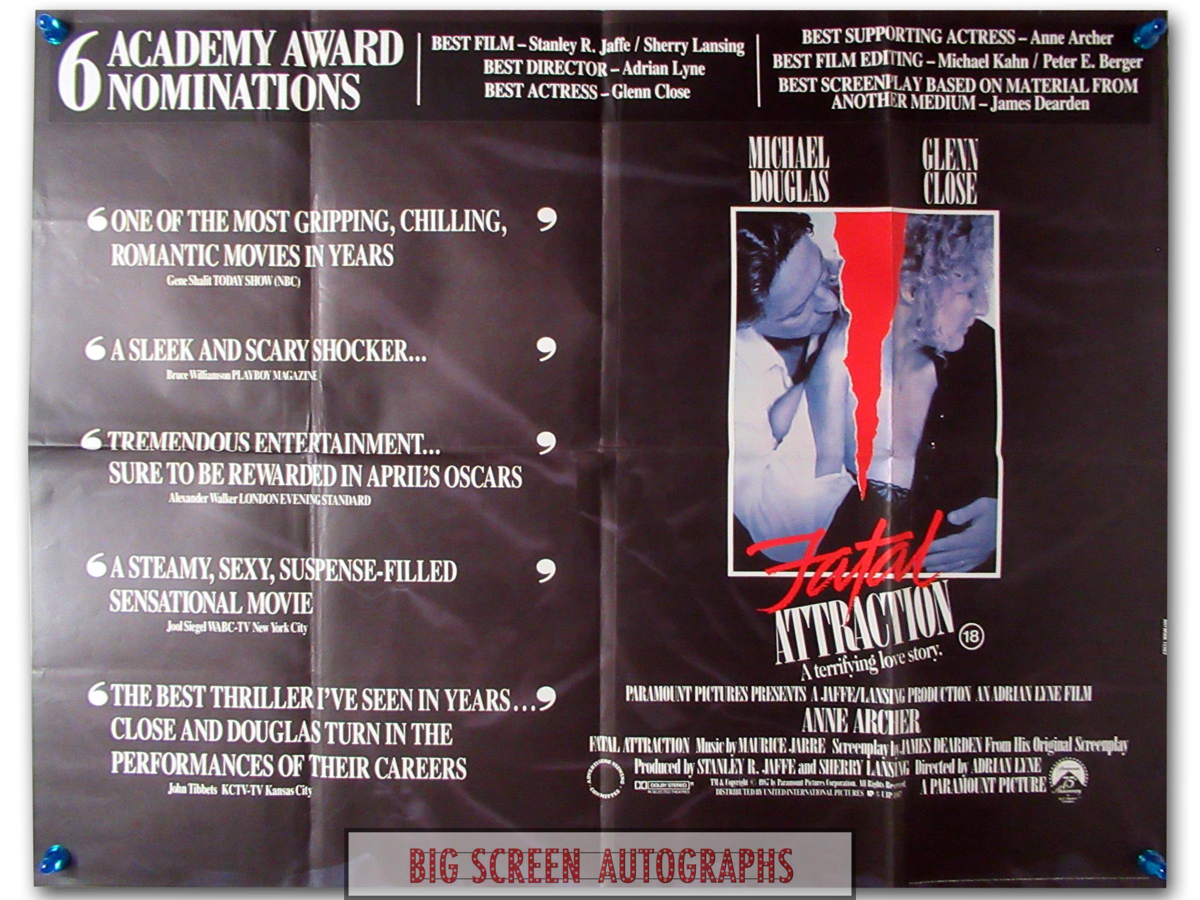 Fatal Attraction quad poster