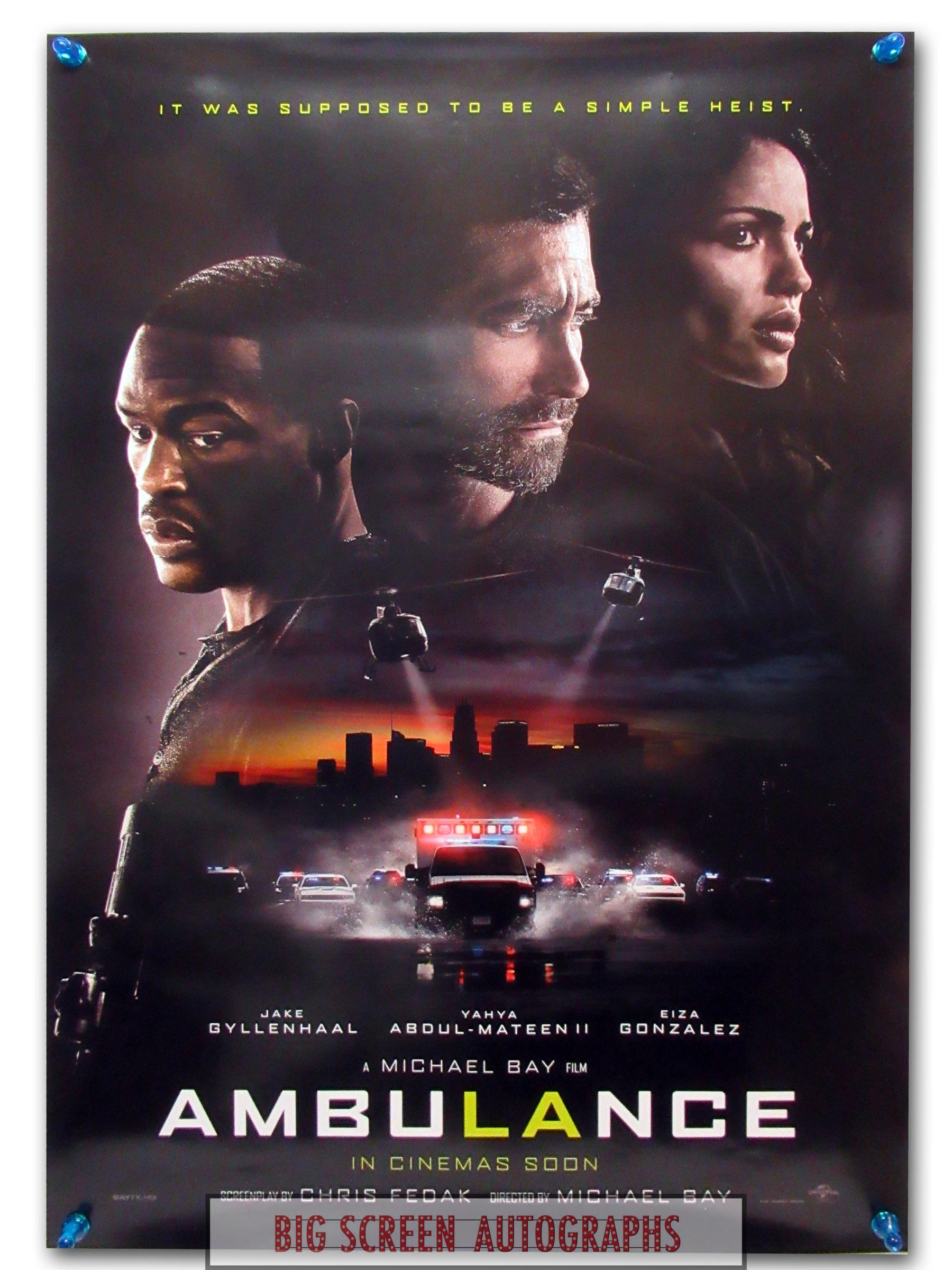 Ambulance one sheet poster
