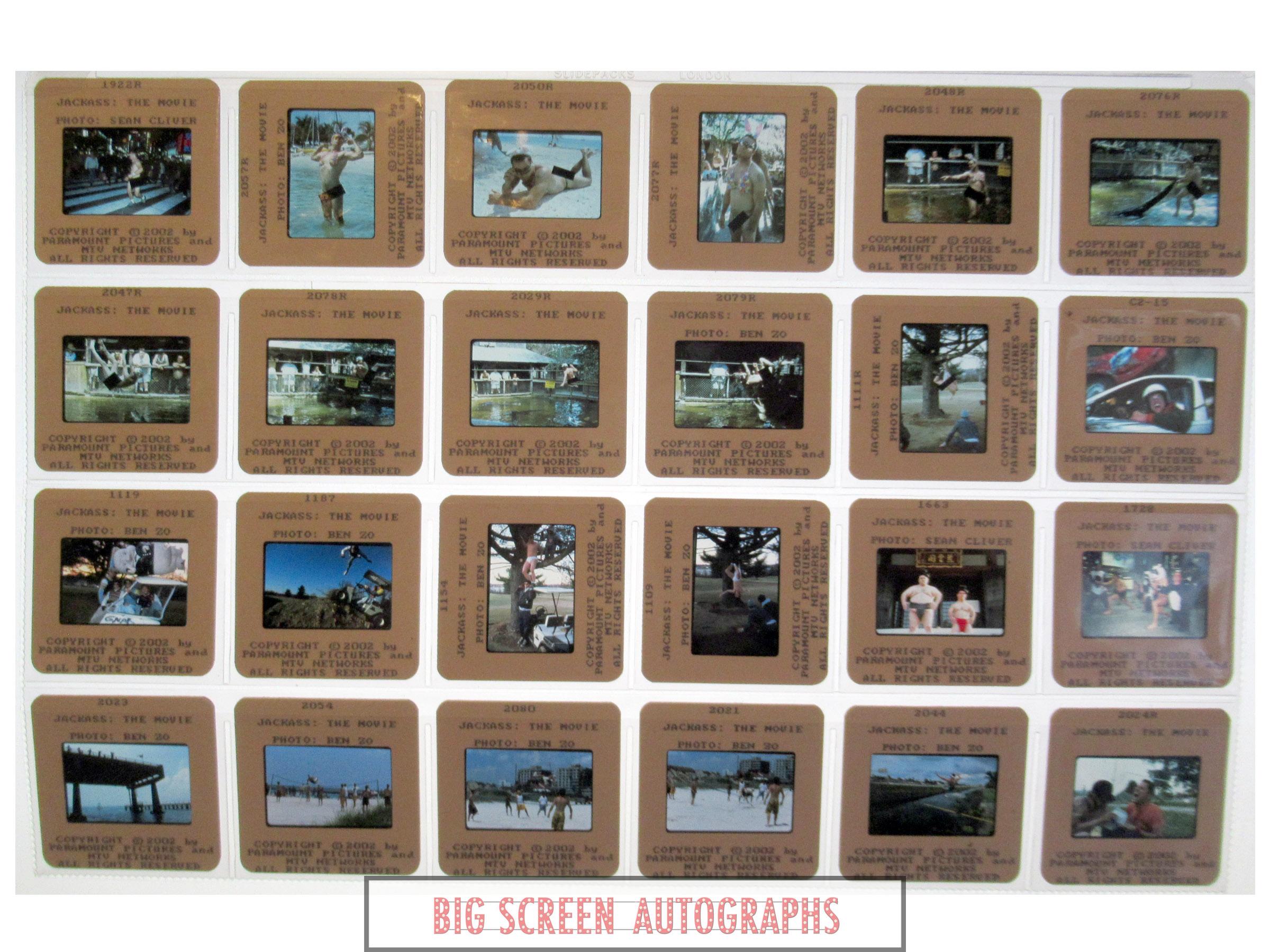 Jackass The Movie key set of 35mm slides x65