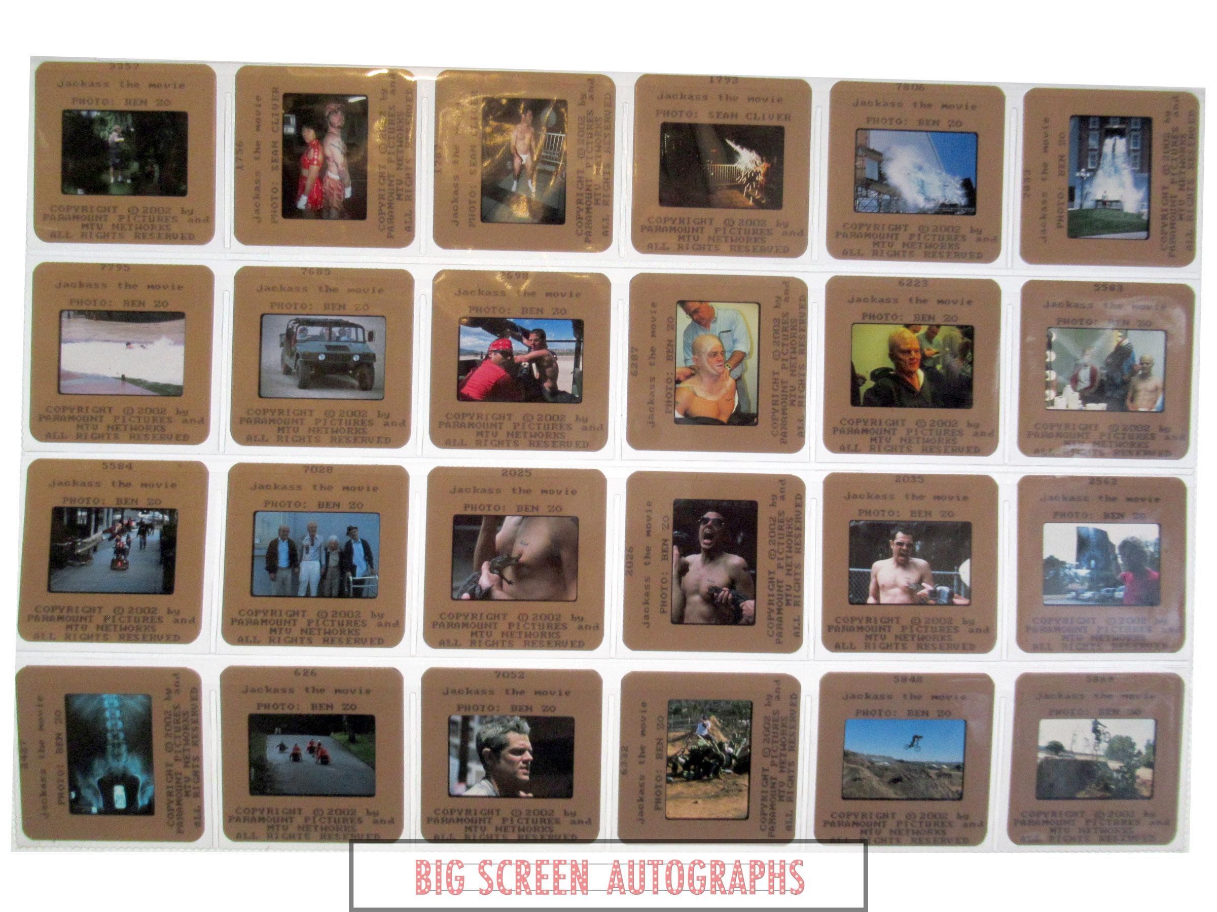 Jackass The Movie key set of 35mm slides x65 - Image 2