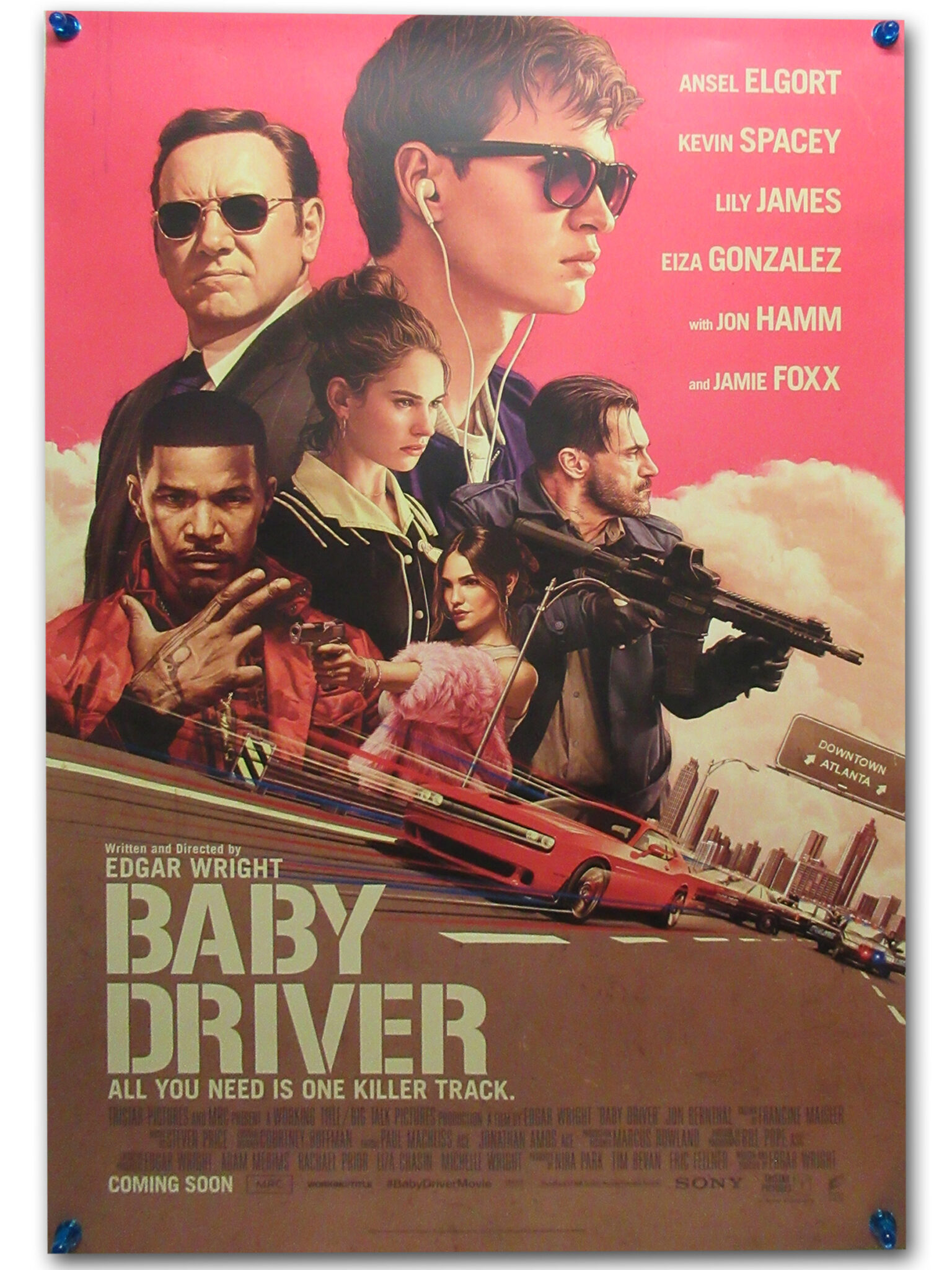 Baby Driver one sheet poster | Big Screen Autographs