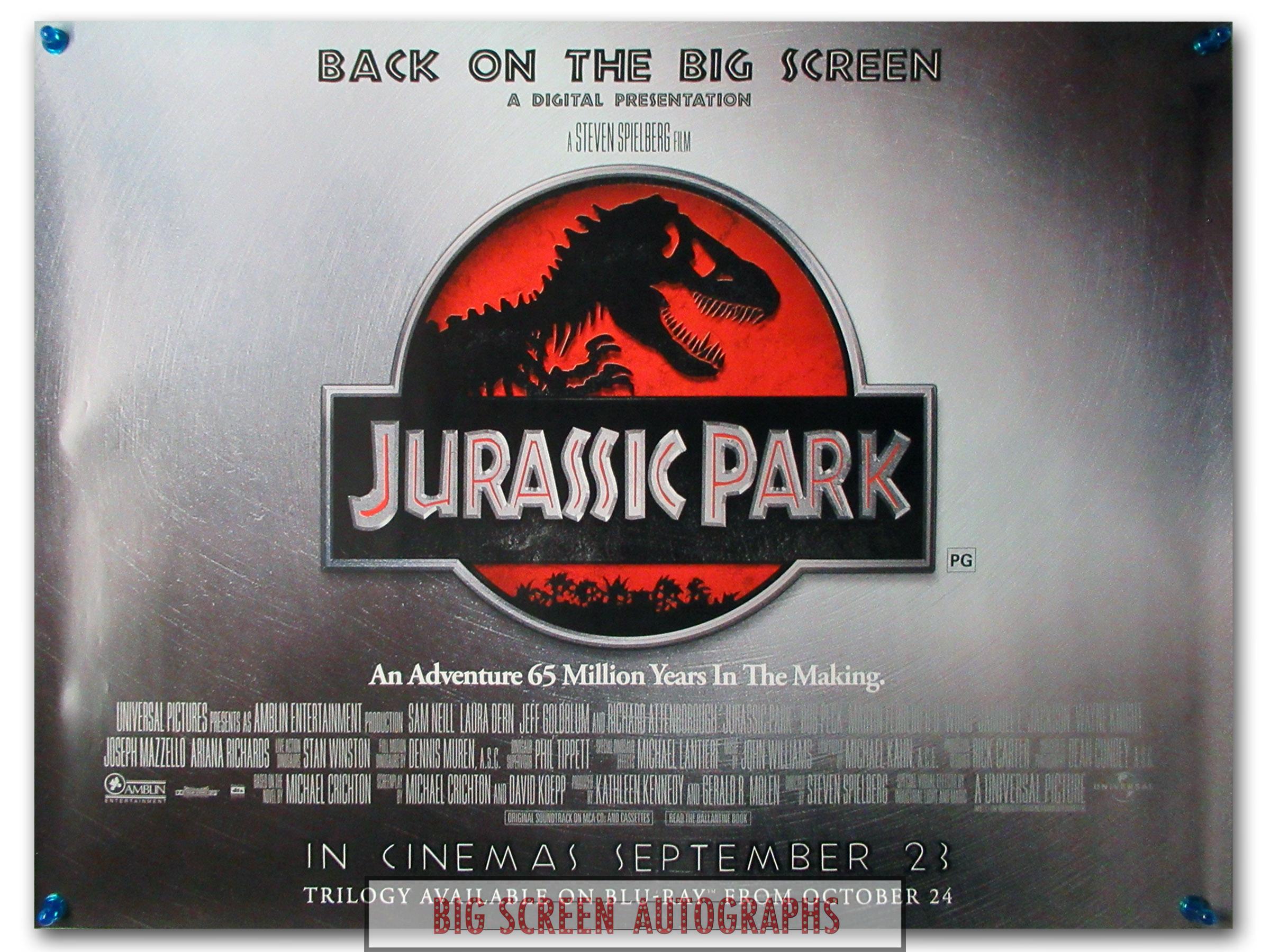 Jurassic Park (digital re-release) quad poster
