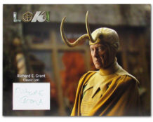 Richard E. Grant signed display