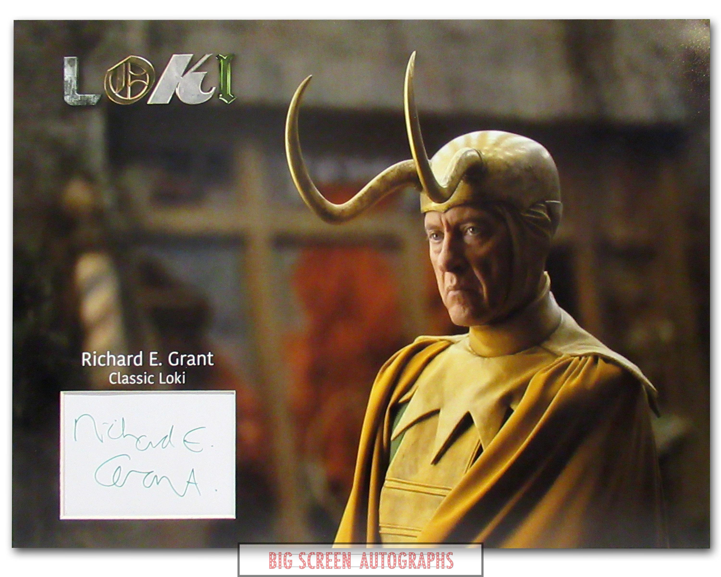 Richard E. Grant signed display