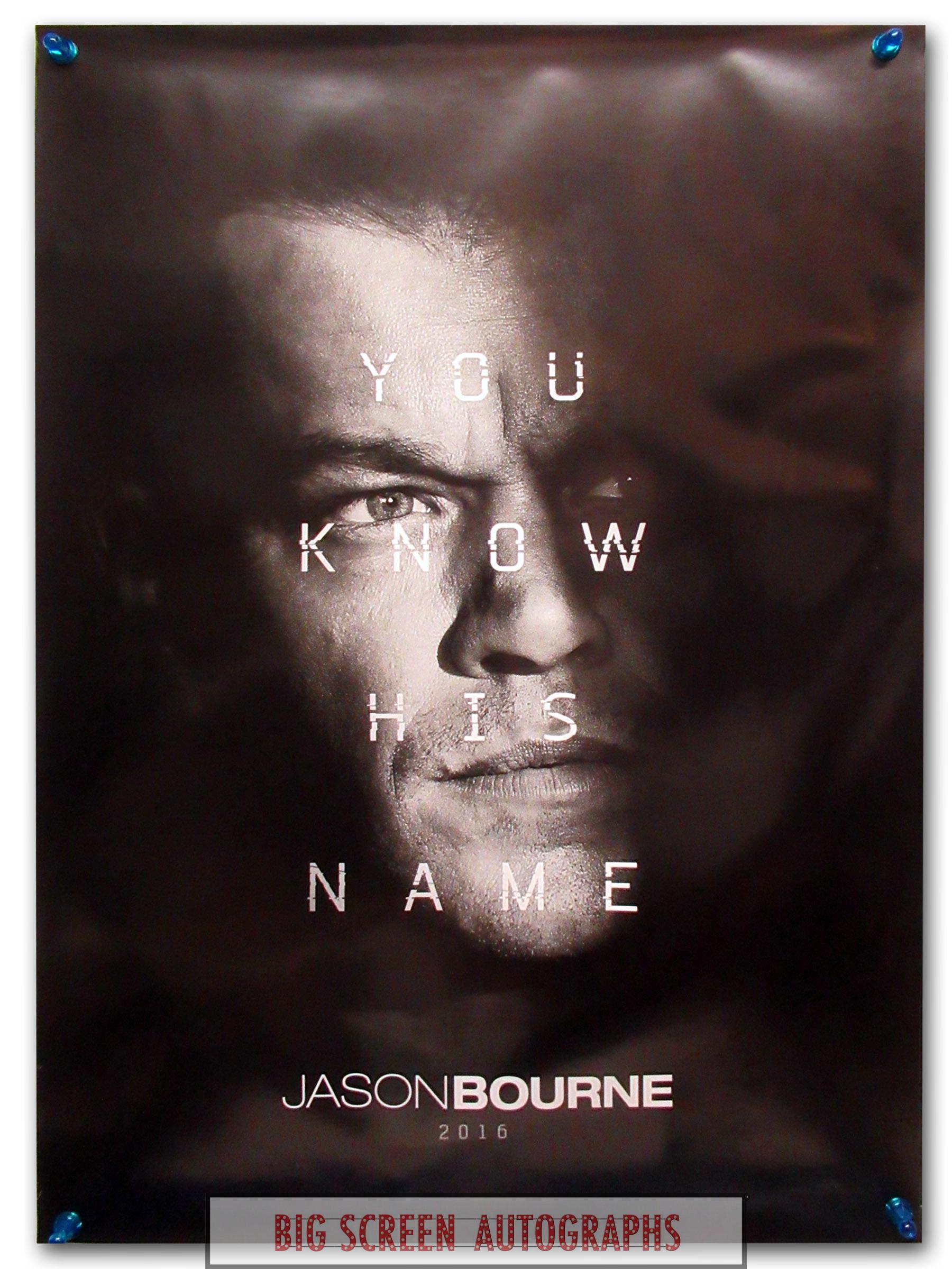 Jason Bourne one sheet poster