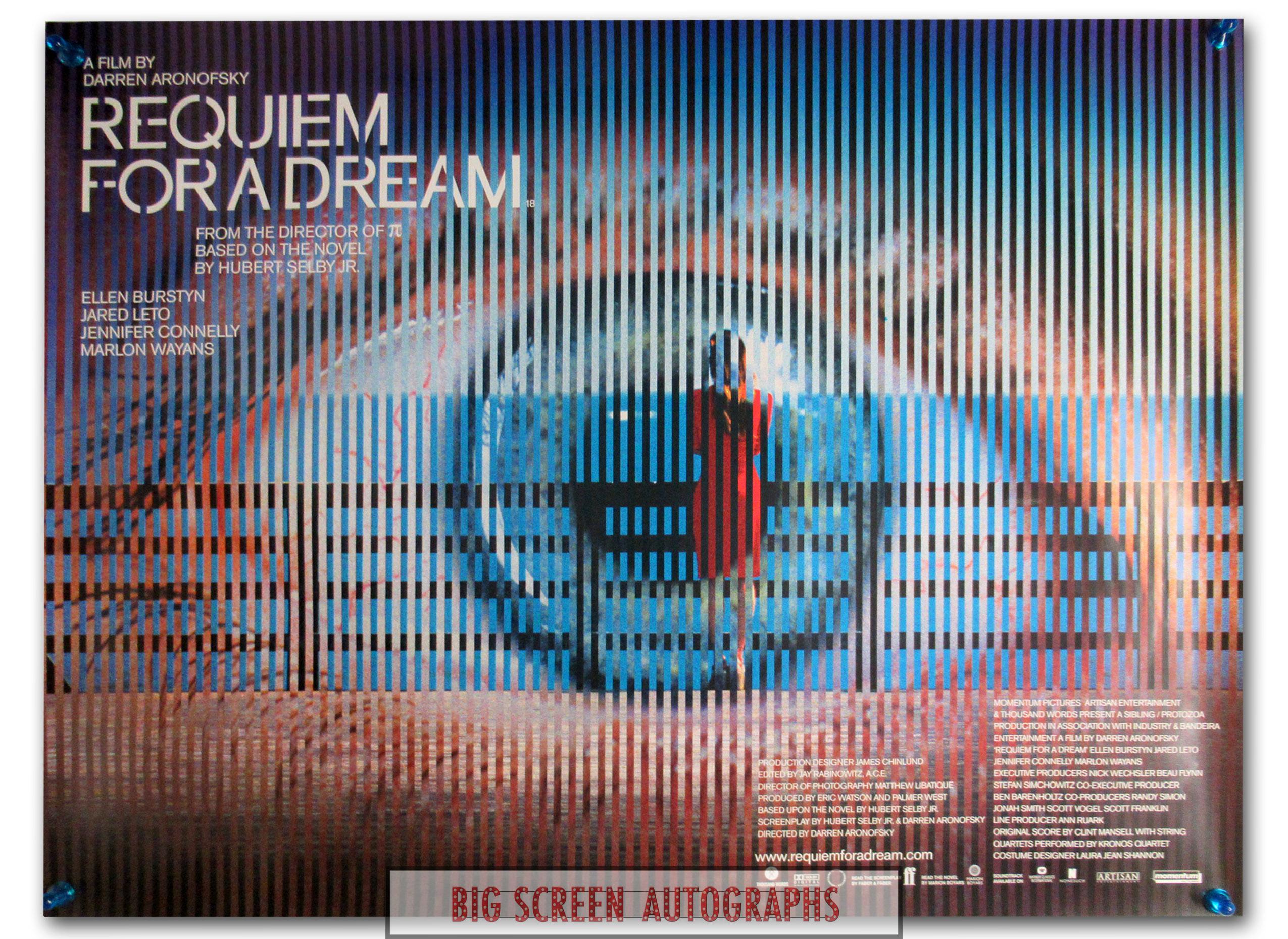 Requiem For A Dream quad poster