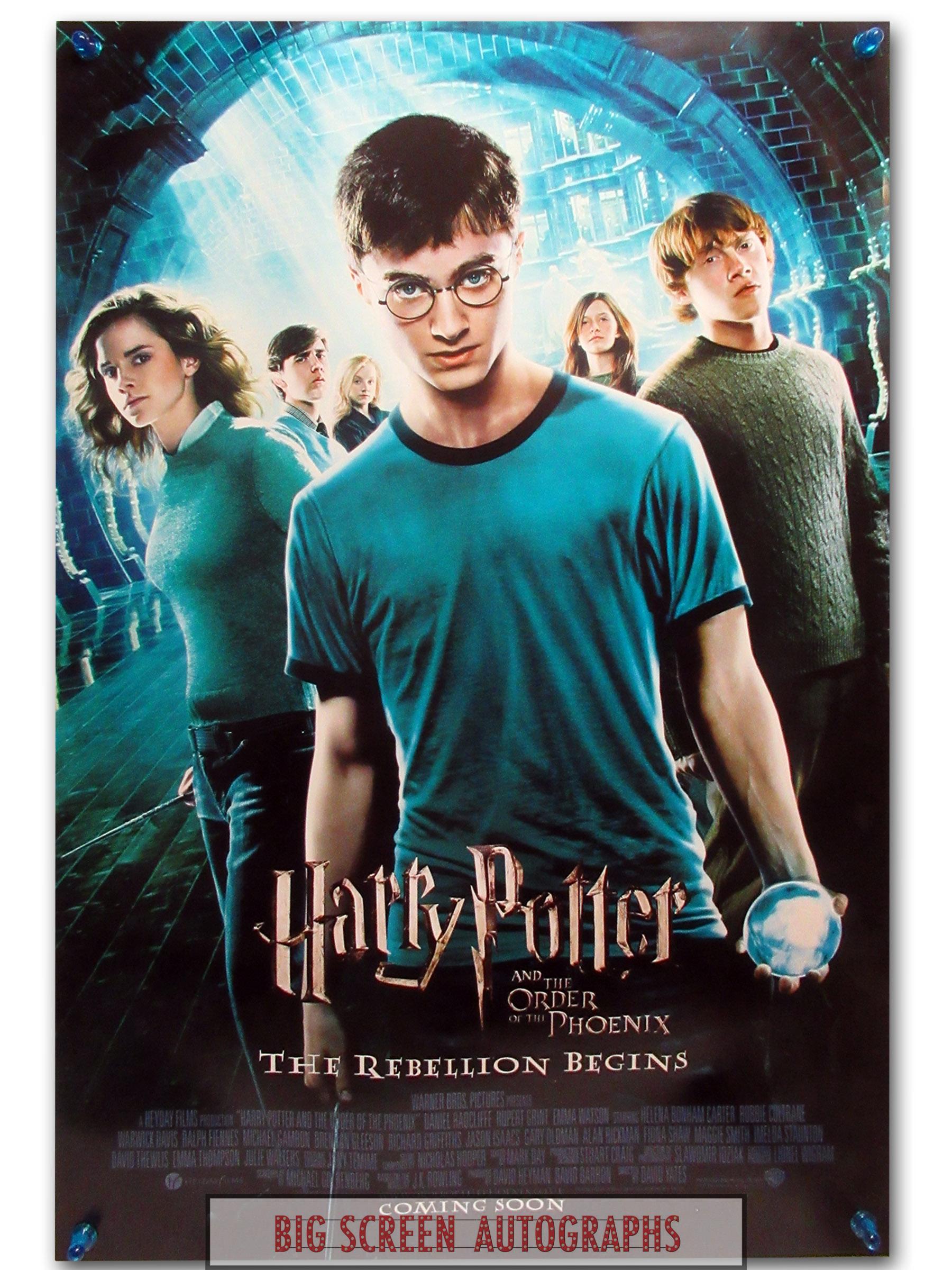 Harry Potter and the order of the Phoenix one sheet poster