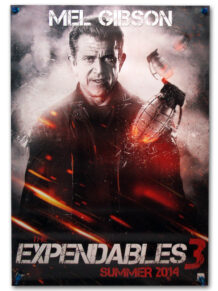 Expendables 3 one sheet poster 'Gibson'